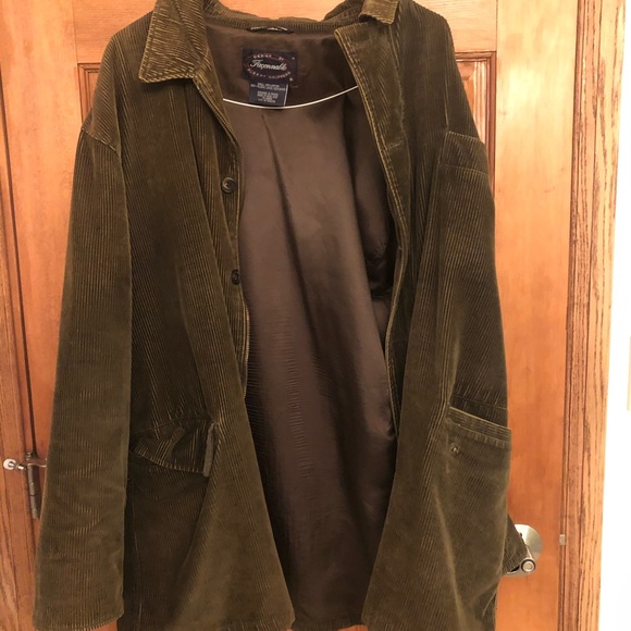 Faconnable dark green corduroy men’s jacket - Picture 4 of 5